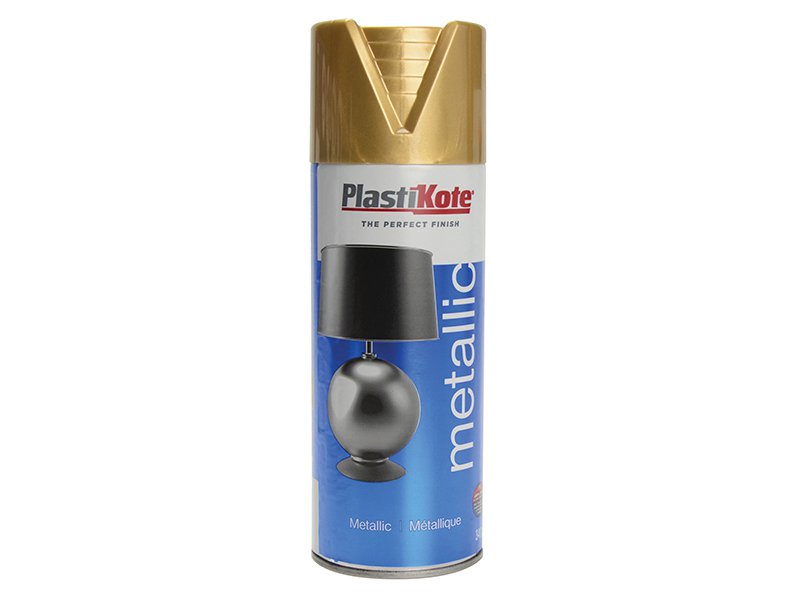 Plasti-kote Metallic Spray Gold 400ml Main Image