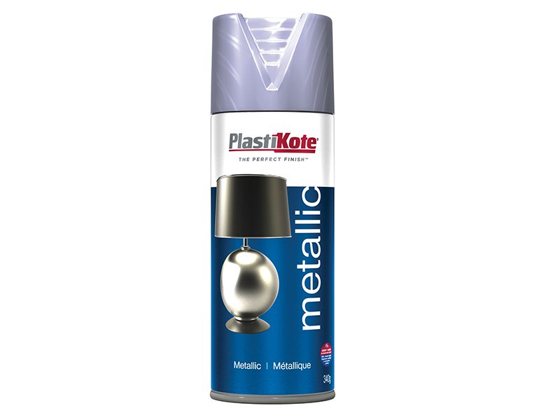 Plasti-kote Metallic Spray Silver 400ml Main Image