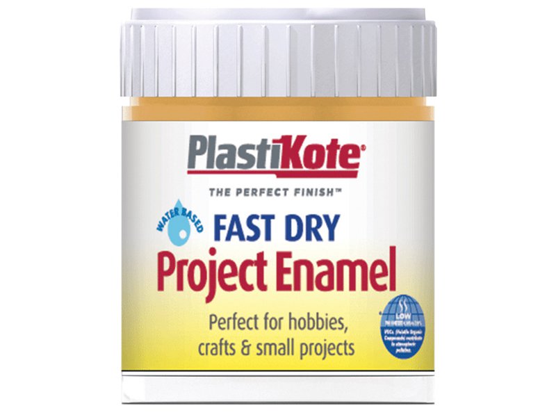 Plasti-kote Fast Dry Enamel Paint B11 Bottle 59 ml Sunshine Yellow Main Image