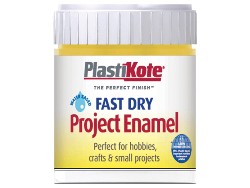 Plasti-kote Fast Dry Enamel Paint B12 Bottle 59 ml Buttercup Yellow Main Image