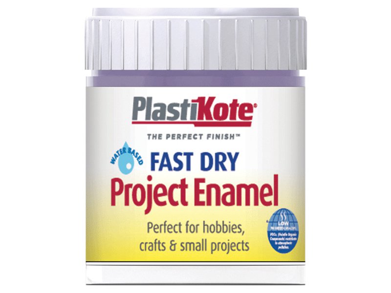 Plasti-kote Fast Dry Enamel Paint B22 Bottle 59 ml Lavender Main Image
