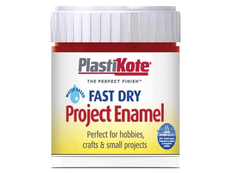 Plasti-kote Fast Dry Enamel Paint B25 Bottle 59 ml Red Metallic Main Image