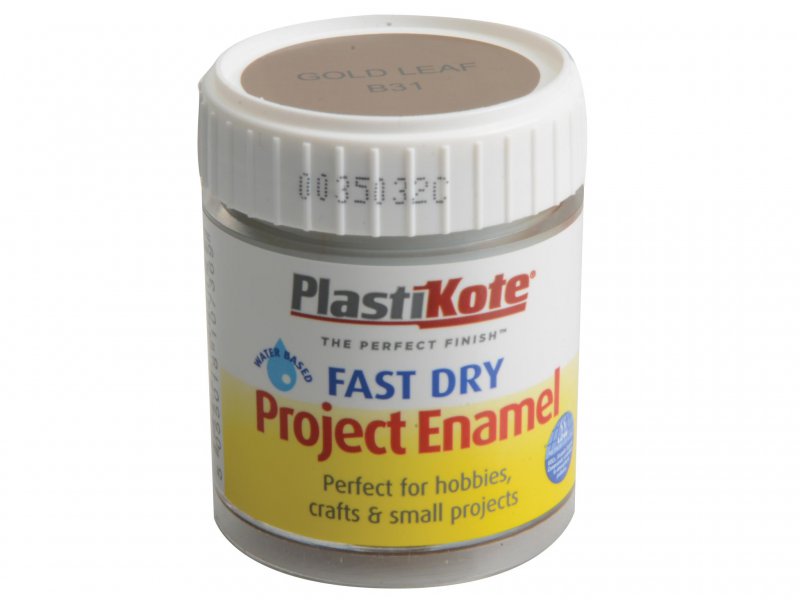 Plasti-kote Fast Dry Enamel Paint B31 Bottle 59 ml Gold Leaf Main Image