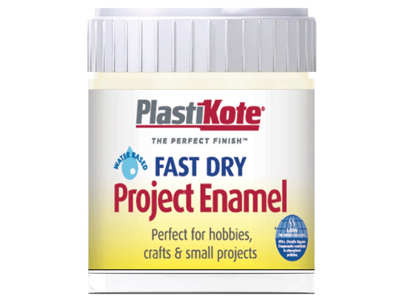 Plasti-kote Fast Dry Enamel Paint B47 Bottle 59 ml De La Crème Main Image