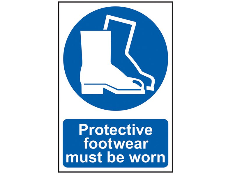 Scan Protective Footwear Must Be Worn - PVC 200 x 300mm Main Image