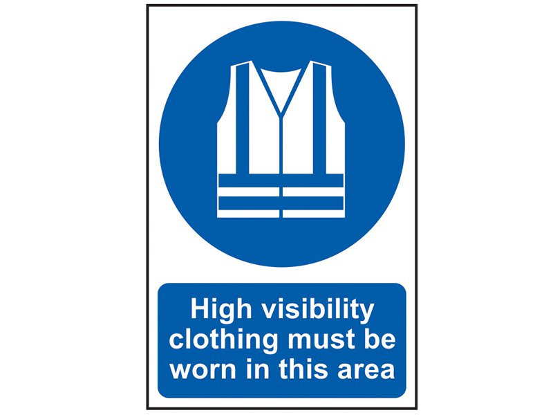 Scan High Visibility Jackets Must Be Worn In This Area - PVC 200 x 300mm Main Image