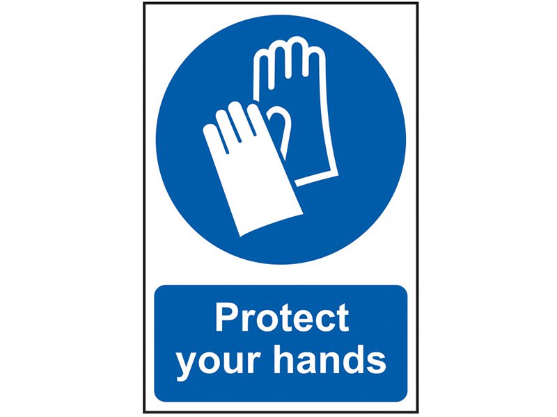 Scan Protect Your Hands - PVC 200 x 300mm Main Image