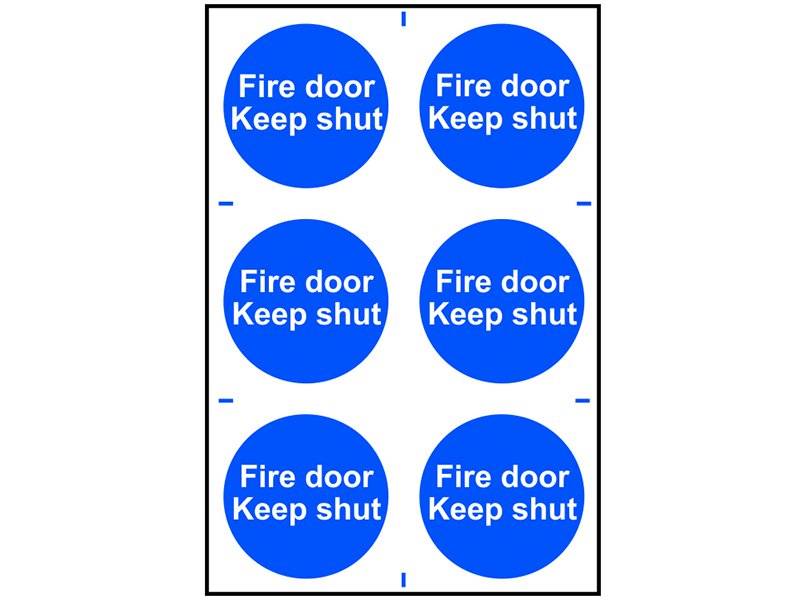Scan Fire Door Keep Shut - PVC 200 x 300mm Main Image