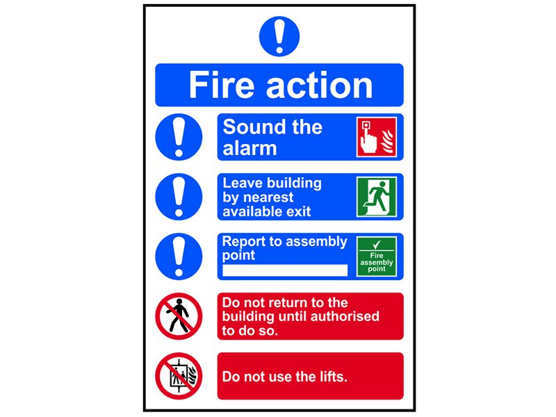 Scan Fire Action Procedure - PVC 200 x 300mm Main Image