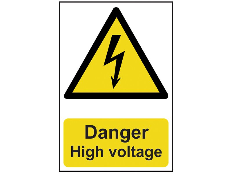 Scan Danger High Voltage - PVC 200 x 300mm Main Image