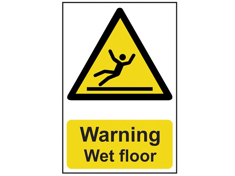 Scan Warning Wet Floor - PVC 200 x 300mm Main Image