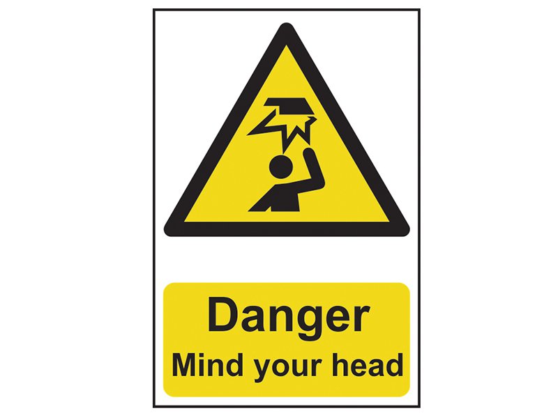 Scan Danger Mind Your Head - PVC 200 x 300mm Main Image