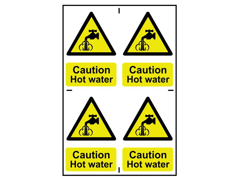 Scan Caution Hot Water - PVC 200 x 300mm Main Image