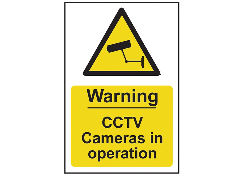 Scan Warning CCTV Cameras In Operation - PVC 200 x 300mm Main Image