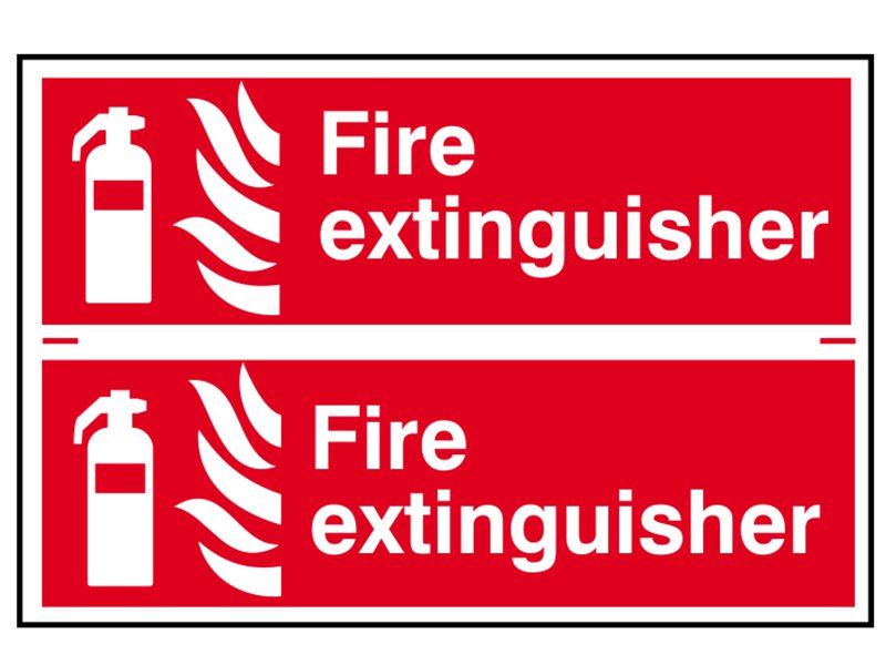 Scan Fire Extinguisher - PVC 300 x 200mm Main Image