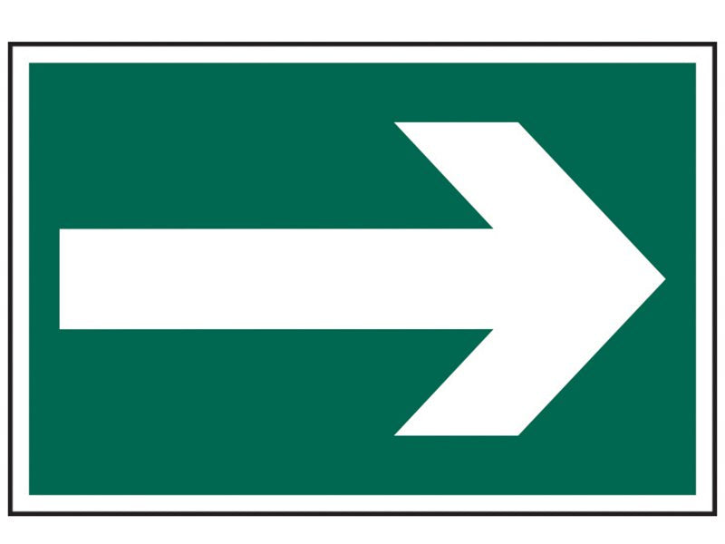 Scan Arrow Symbol - PVC 300 x 200mm Main Image