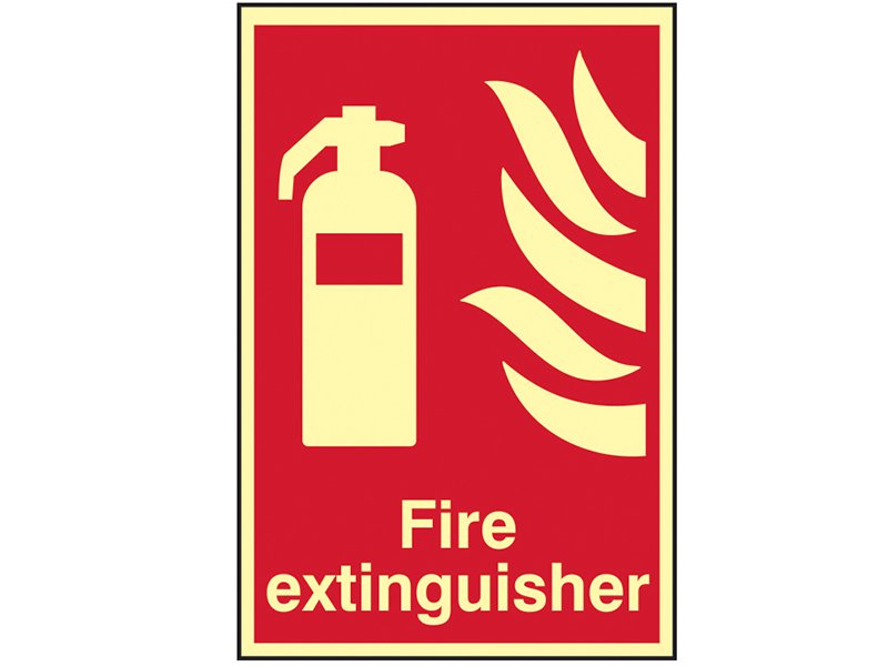 Scan Fire Extinguisher Photoluminescent - 200 x 300mm Main Image