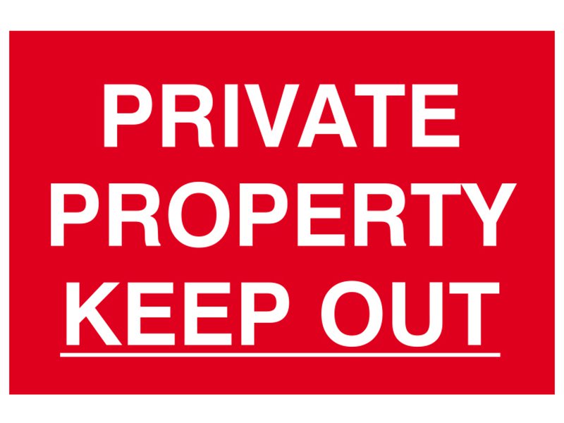 Scan Private Property Keep Out - PVC 300 x 200mm Main Image