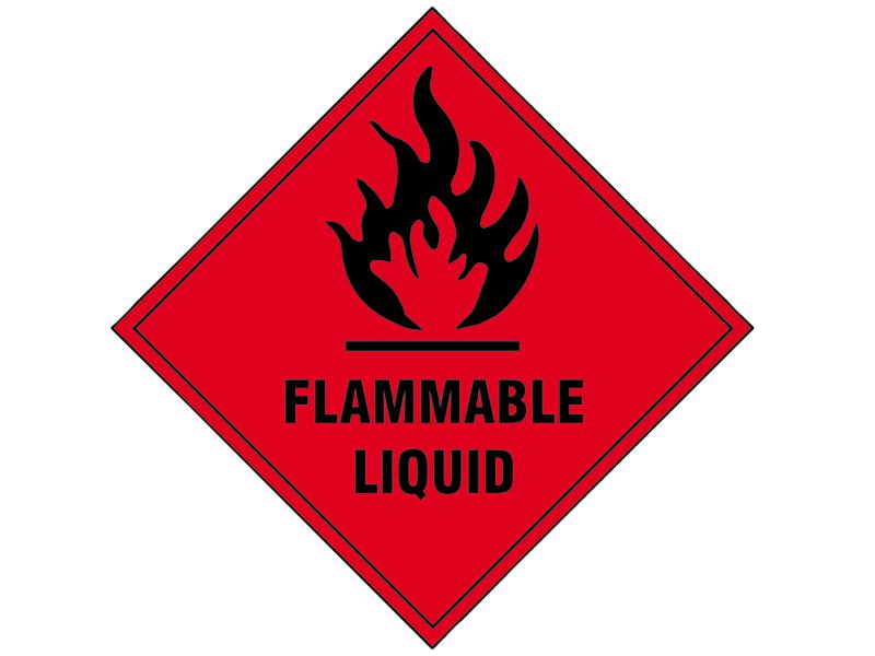 Scan Flammable Liquid SAV - 100 x 100mm Main Image