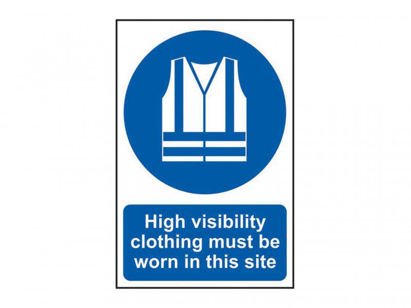 Scan High Visibility Jackets Must Be Worn In This Site - PVC Sign 200 x 300mm Main Image