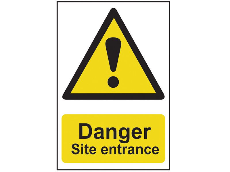 Scan Danger Site Entrance - PVC 400 x 600mm Main Image