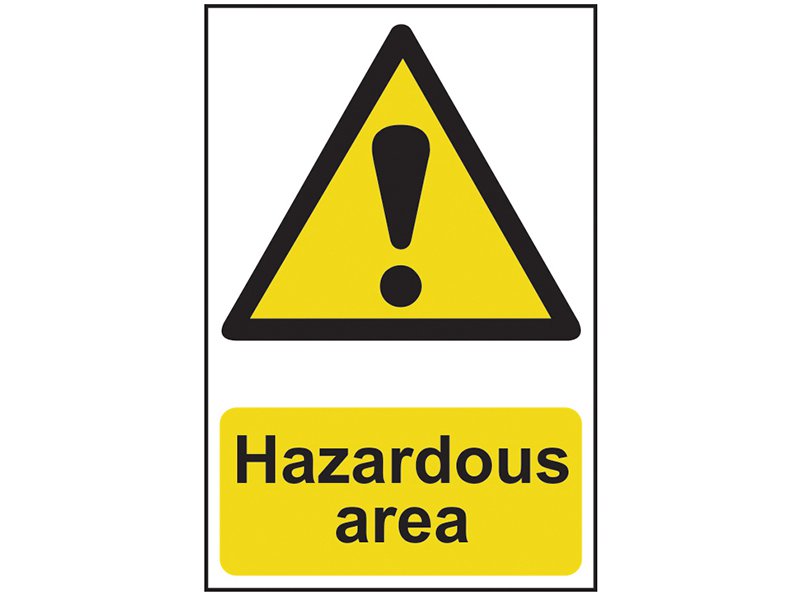 Scan Hazardous Area - PVC 400 x 600mm Main Image