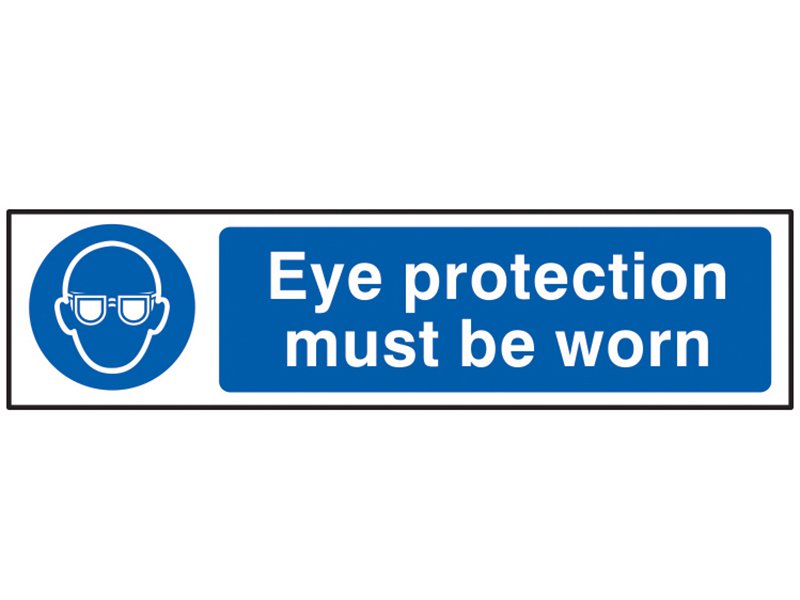 Scan Eye Protection Must Be Worn - PVC 200 x 50mm Main Image