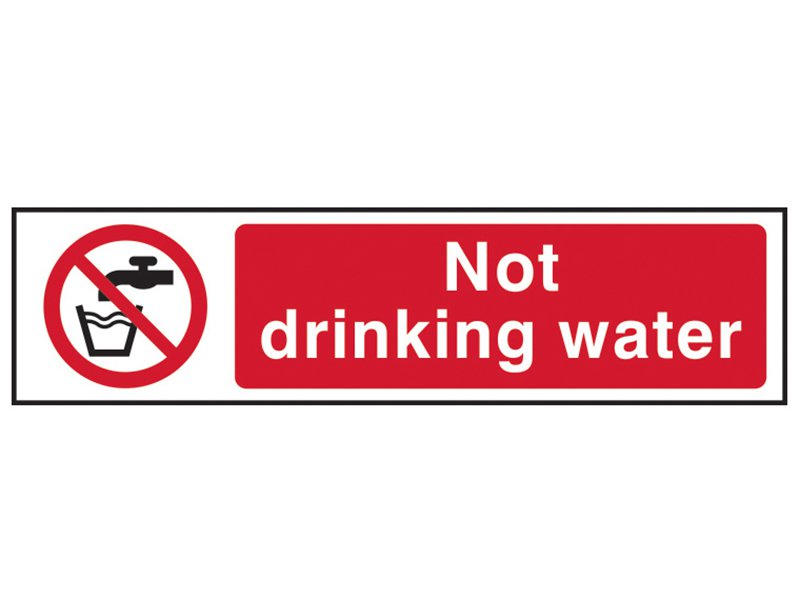 Scan Not Drinking Water - PVC 200 x 50mm Main Image