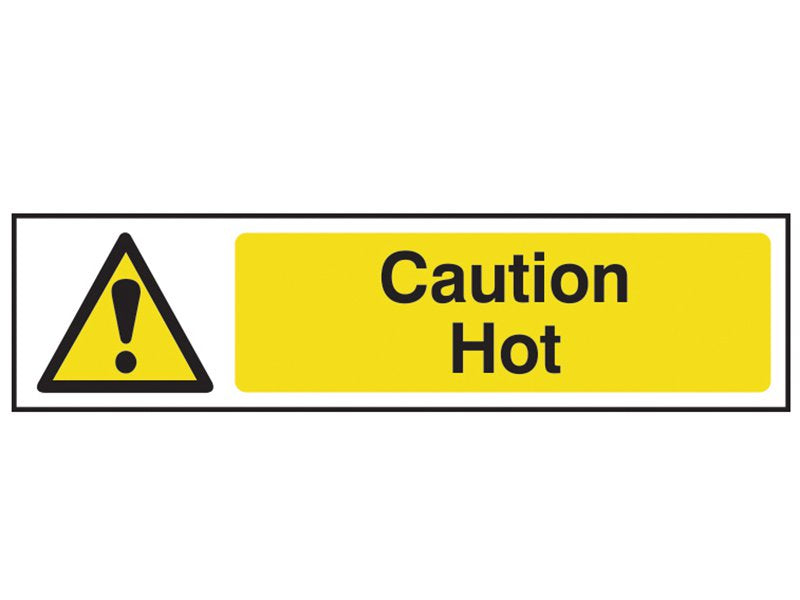 Scan Caution Hot - PVC 200 x 50mm Main Image