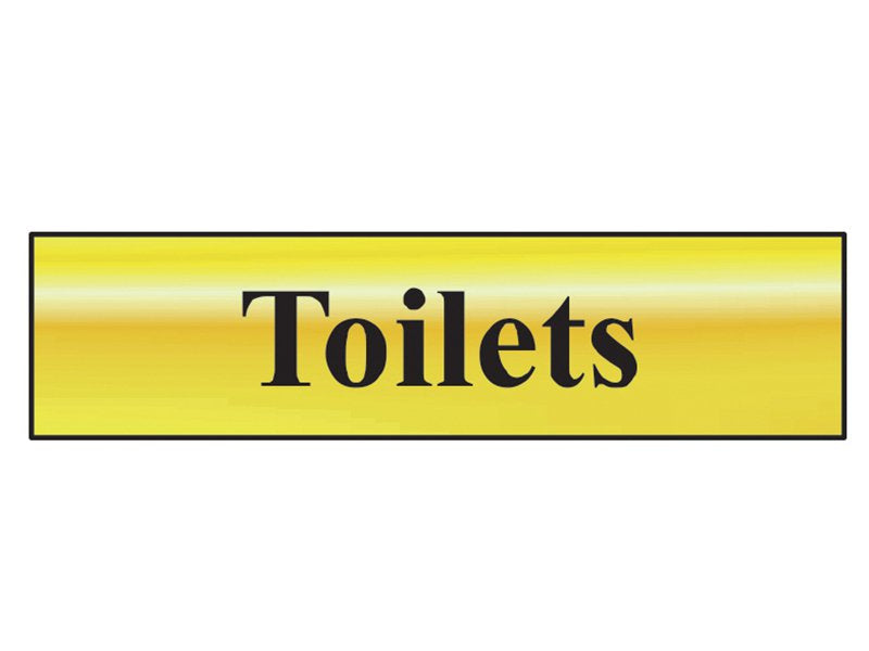 Scan Toilets - Polished Brass Effect 200 x 50mm Main Image