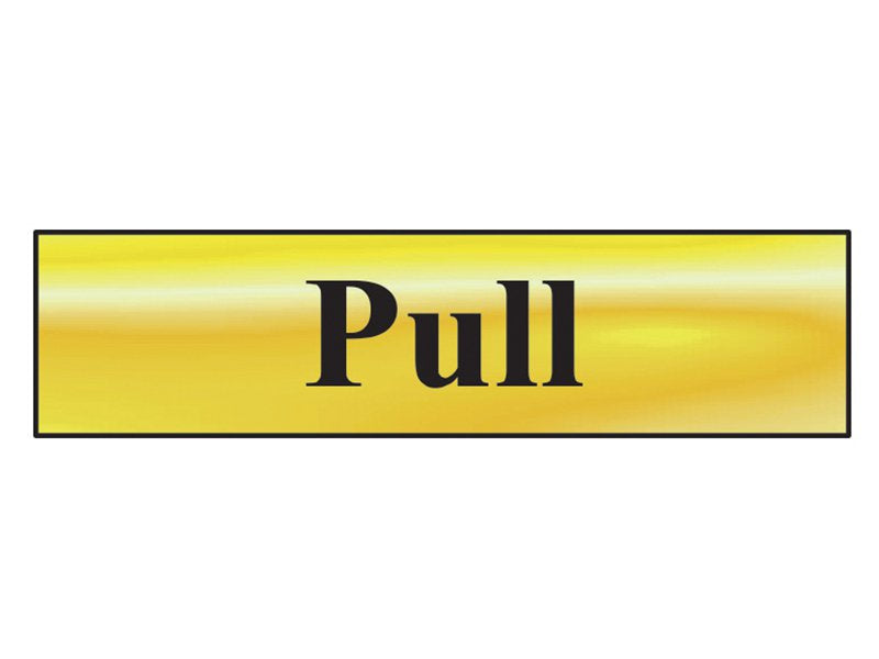 Scan Pull - Polished Brass Effect 200 x 50mm Main Image