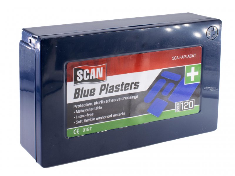Scan Hydroscopic Blue Plasters 100 Assorted Main Image