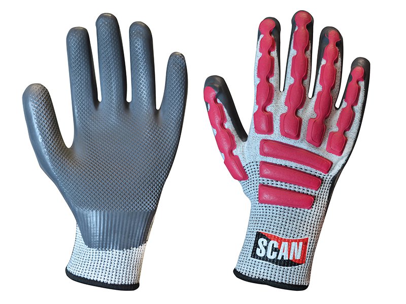 Scan Anti-Impact Latex Cut 5 Gloves - Extra Extra Large (Size 11) Main Image