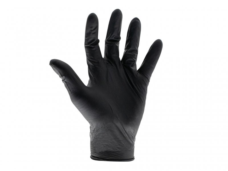 Scan Black Heavy-Duty Nitrile Disposable Gloves Medium (Box of 100) Main Image