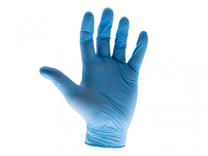 Scan Blue Nitrile Disposable Gloves Medium (Box of 100) Main Image