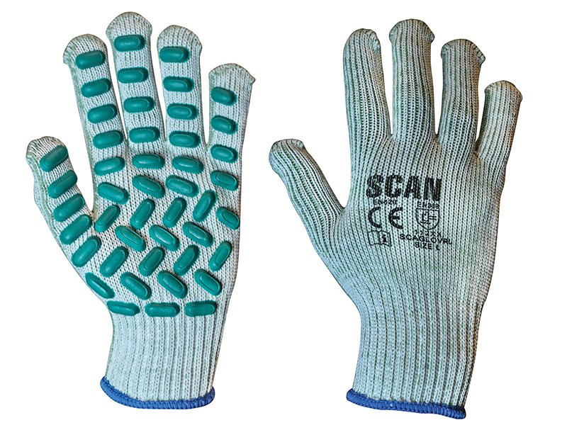 Scan Vibration Resistant Latex Foam Gloves - Large (Size 9) Main Image