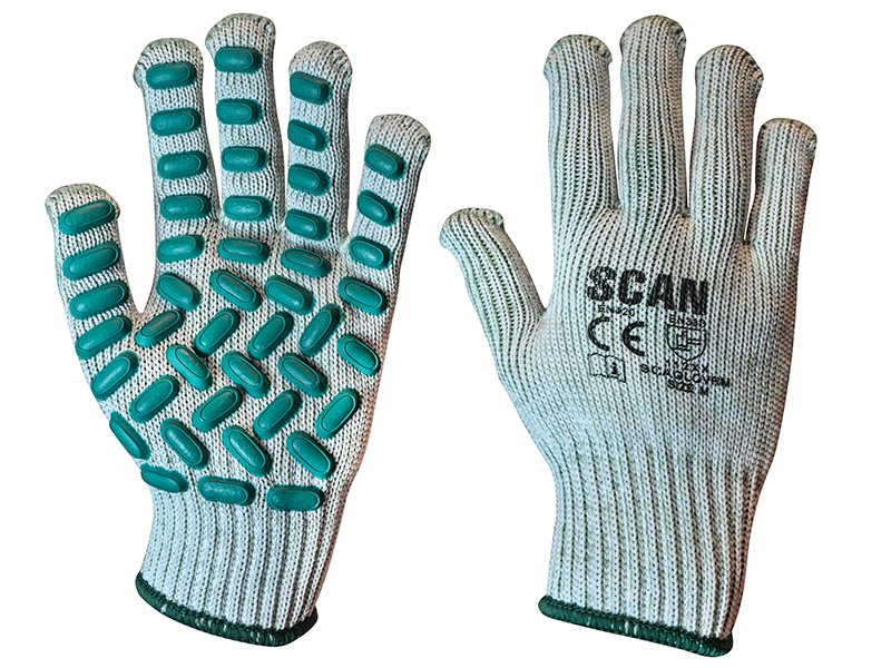 Scan Vibration Resistant Latex Foam Gloves - Medium (Size 8) Main Image