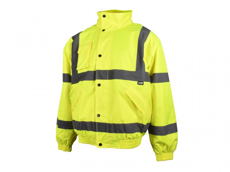 Scan Hi-Vis Yellow Bomber Jacket - L (44in) Main Image