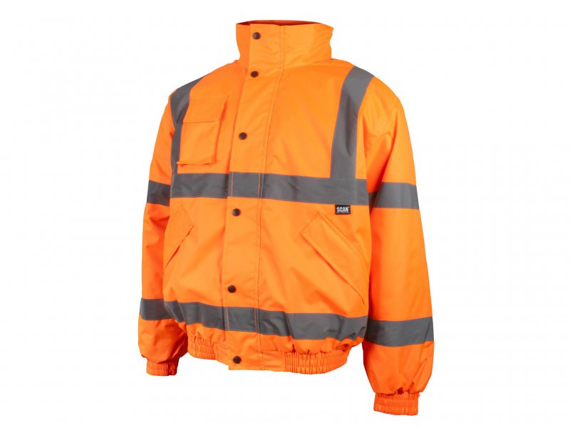 Scan Hi-Vis Bomber Jacket Orange - L (44in) Main Image