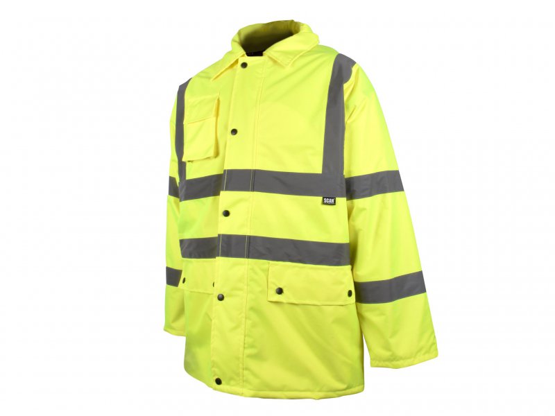 Scan Hi-Vis Motorway Jacket Yellow - L (44in) Main Image