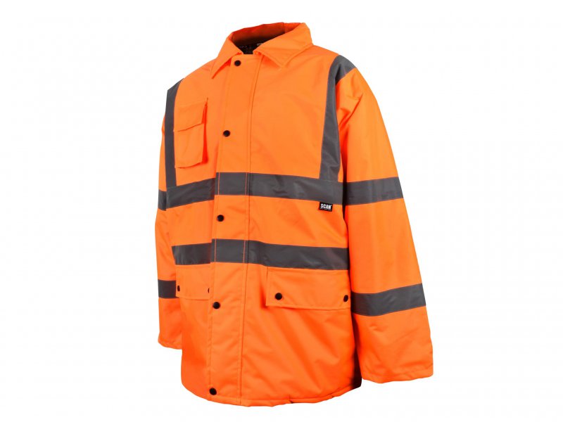 Scan Hi-Vis Motorway Jacket Orange - L (44in) Main Image