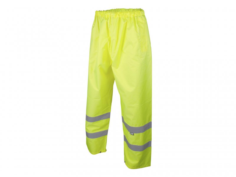 Scan Hi-Vis Motorway Trouser Yellow - XXL (48in) Main Image