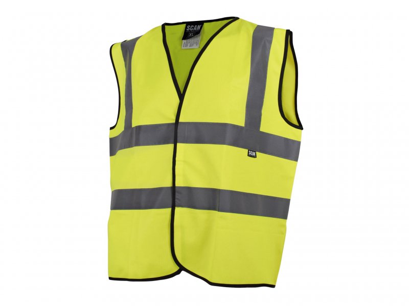 Scan Hi-Vis Waistcoat Yellow - L (44in) Main Image