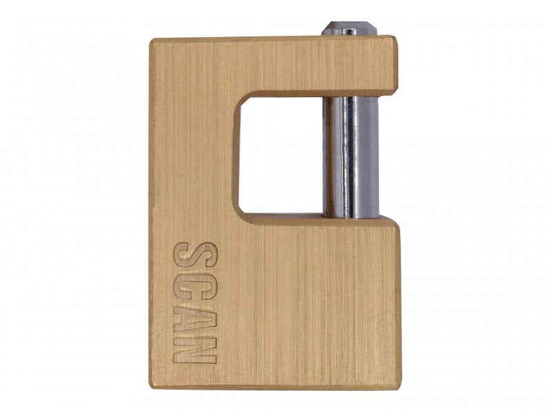 Scan Brass Shutter Padlock 60mm Main Image