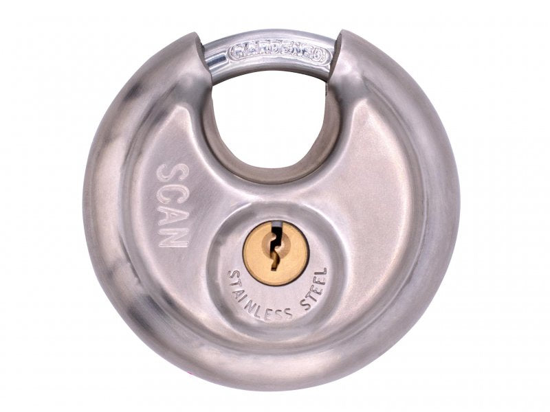 Scan Stainless Steel Disk Type Padlock 70mm Main Image