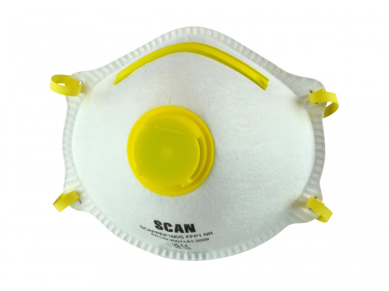 Scan Moulded Disposable Mask Valved FFP1 Protection (Box 10) Main Image