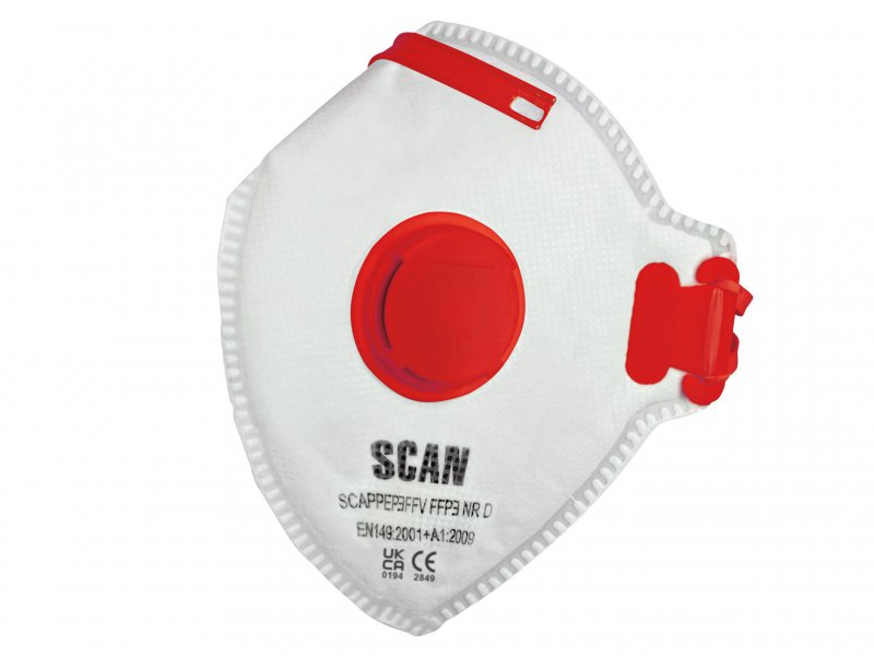 Scan Fold Flat Disposable Valved Disposable Mask FFP3 Protection(3) Main Image