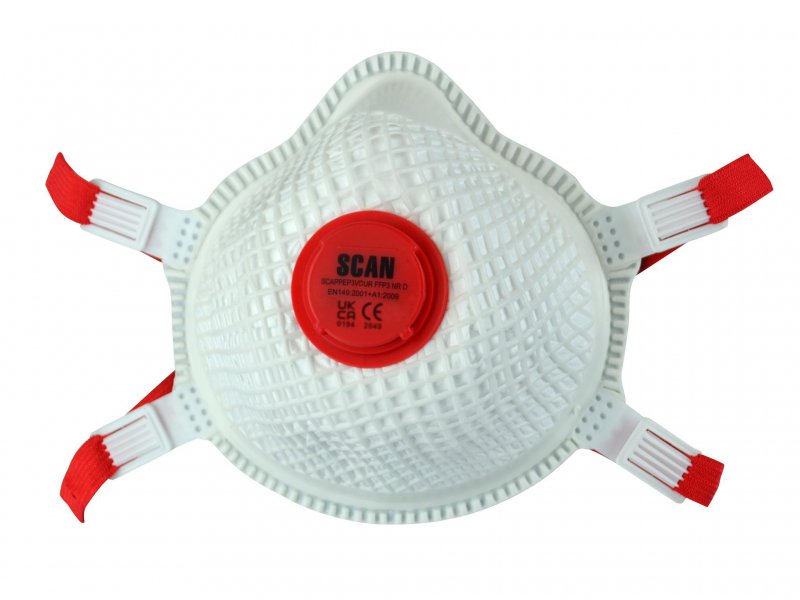 Scan Moulded Valved Masks FFP3 With Mesh (Pack of 2) Main Image
