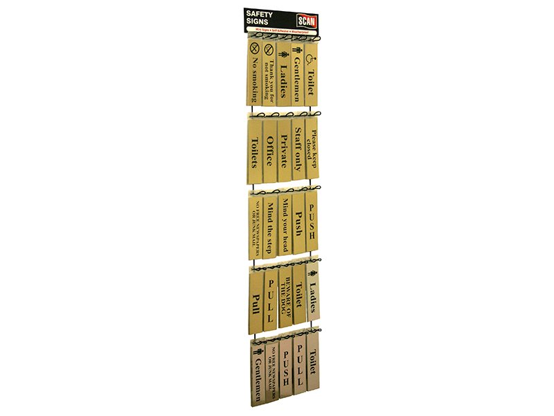 Scan Signs Display - 100 Signs (Metal) Main Image