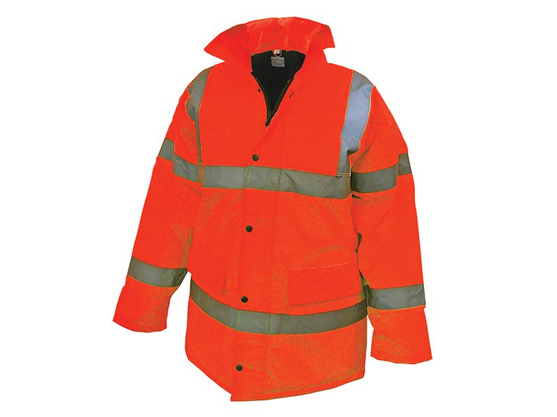 Scan Hi-Vis Motorway Jacket Orange - M (39-41in) Main Image